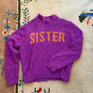 Chinti and Parker Purple Wool Alpaca Sweater